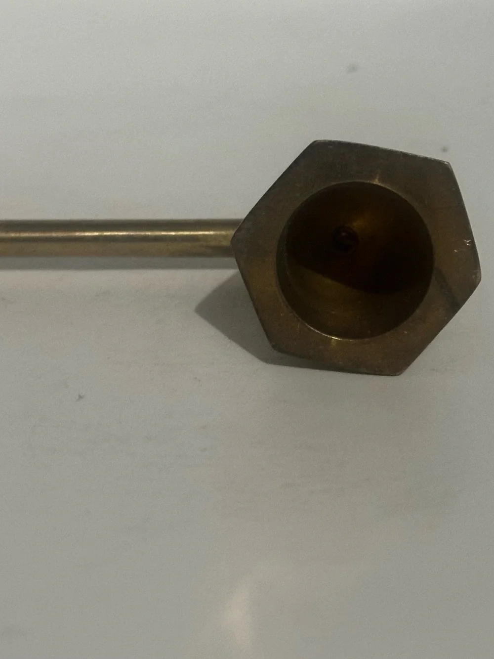 Brass Long-Handled Candle Snuffer - Gold Finish